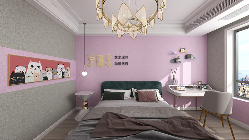 爱丽舍适合卧室的室内艺术漆效果图案视频